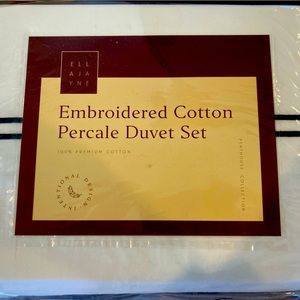 Luxury white duvet cover